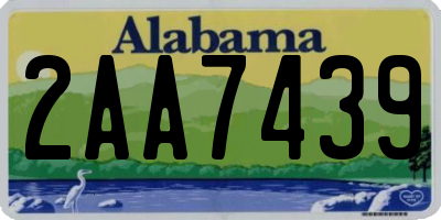 AL license plate 2AA7439