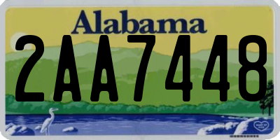 AL license plate 2AA7448