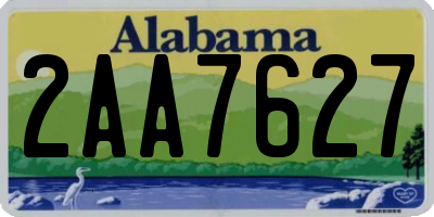 AL license plate 2AA7627