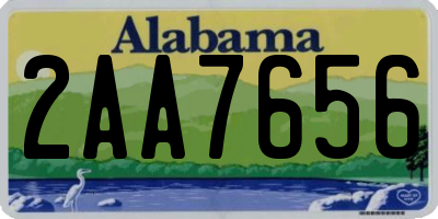 AL license plate 2AA7656