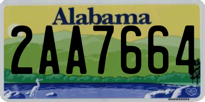 AL license plate 2AA7664