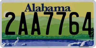 AL license plate 2AA7764