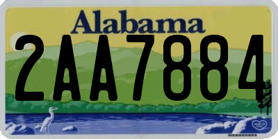 AL license plate 2AA7884