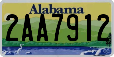 AL license plate 2AA7912