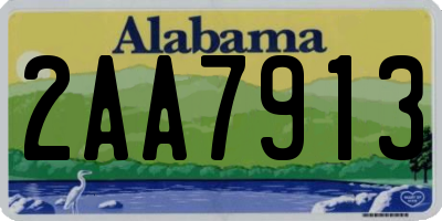 AL license plate 2AA7913