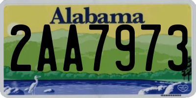 AL license plate 2AA7973