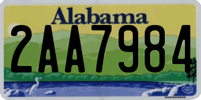 AL license plate 2AA7984