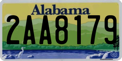 AL license plate 2AA8179
