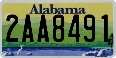 AL license plate 2AA8491