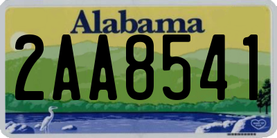 AL license plate 2AA8541