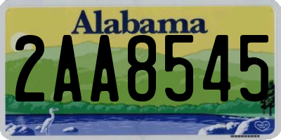 AL license plate 2AA8545