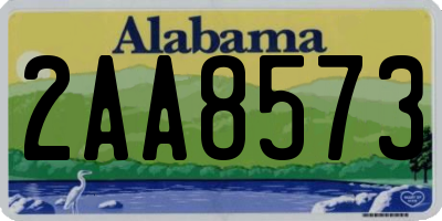 AL license plate 2AA8573