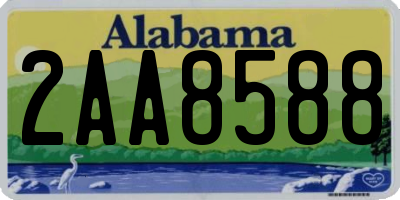 AL license plate 2AA8588