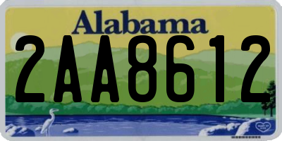 AL license plate 2AA8612