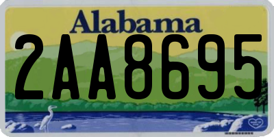 AL license plate 2AA8695