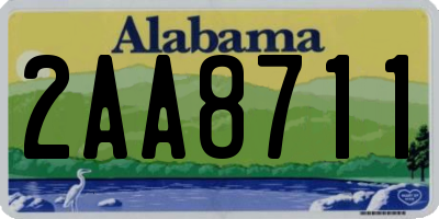 AL license plate 2AA8711