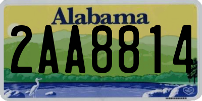 AL license plate 2AA8814