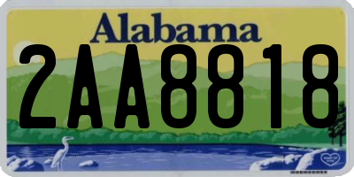 AL license plate 2AA8818