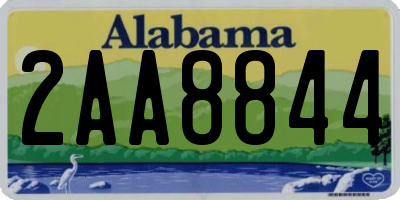 AL license plate 2AA8844