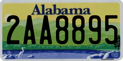 AL license plate 2AA8895