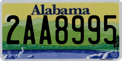 AL license plate 2AA8995
