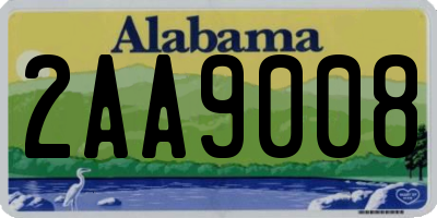AL license plate 2AA9008