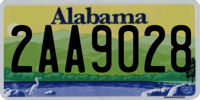 AL license plate 2AA9028