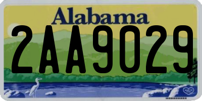AL license plate 2AA9029