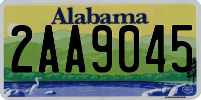 AL license plate 2AA9045