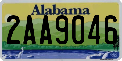 AL license plate 2AA9046