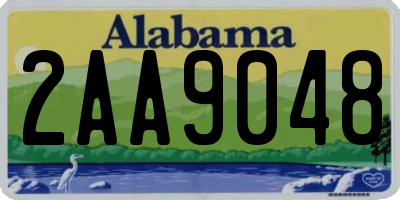 AL license plate 2AA9048