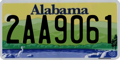 AL license plate 2AA9061