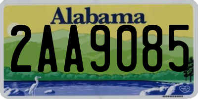 AL license plate 2AA9085