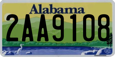 AL license plate 2AA9108