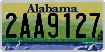 AL license plate 2AA9127