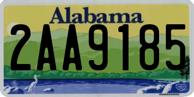 AL license plate 2AA9185