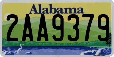 AL license plate 2AA9379