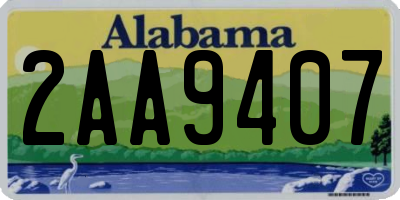 AL license plate 2AA9407