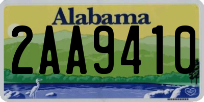 AL license plate 2AA9410