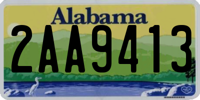 AL license plate 2AA9413