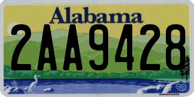 AL license plate 2AA9428