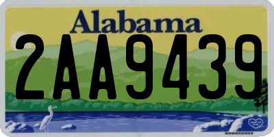 AL license plate 2AA9439