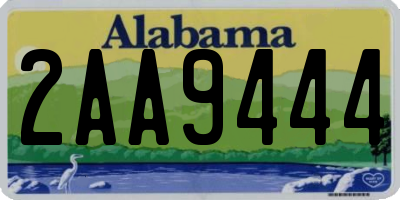 AL license plate 2AA9444
