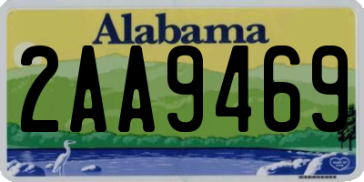 AL license plate 2AA9469