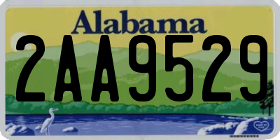 AL license plate 2AA9529