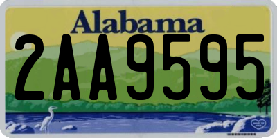 AL license plate 2AA9595