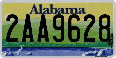 AL license plate 2AA9628