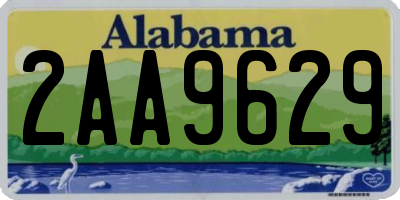 AL license plate 2AA9629