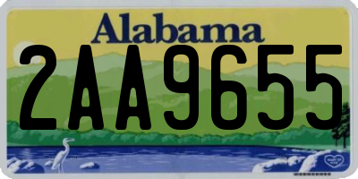 AL license plate 2AA9655