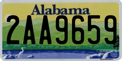 AL license plate 2AA9659